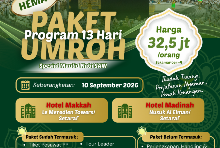 UMROH HEMAT 10 SEP 2026