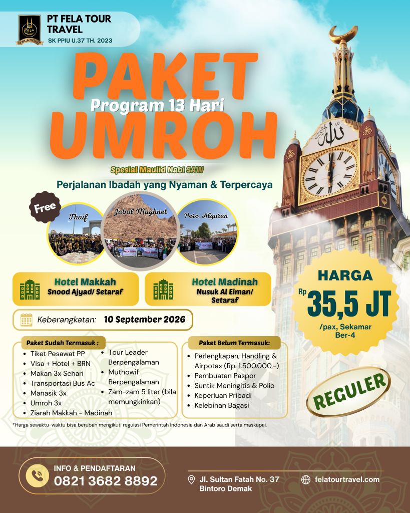 UMROH REGULER 10 SEP 2026