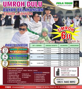 Umroh Dulu Bayar Belakangan